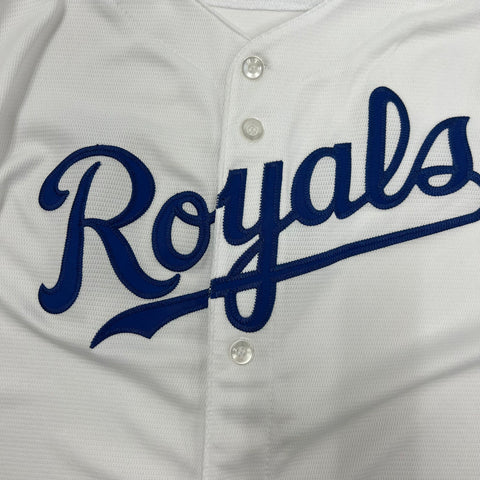 Majestic KC Royals 2014 World Series Cool Base Baseball Jersey Youth L 14-16