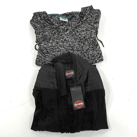 Harley-Davidson Womens Lot of 2 Tops Cardigan Hoodie Sweater NWT Sz S/M