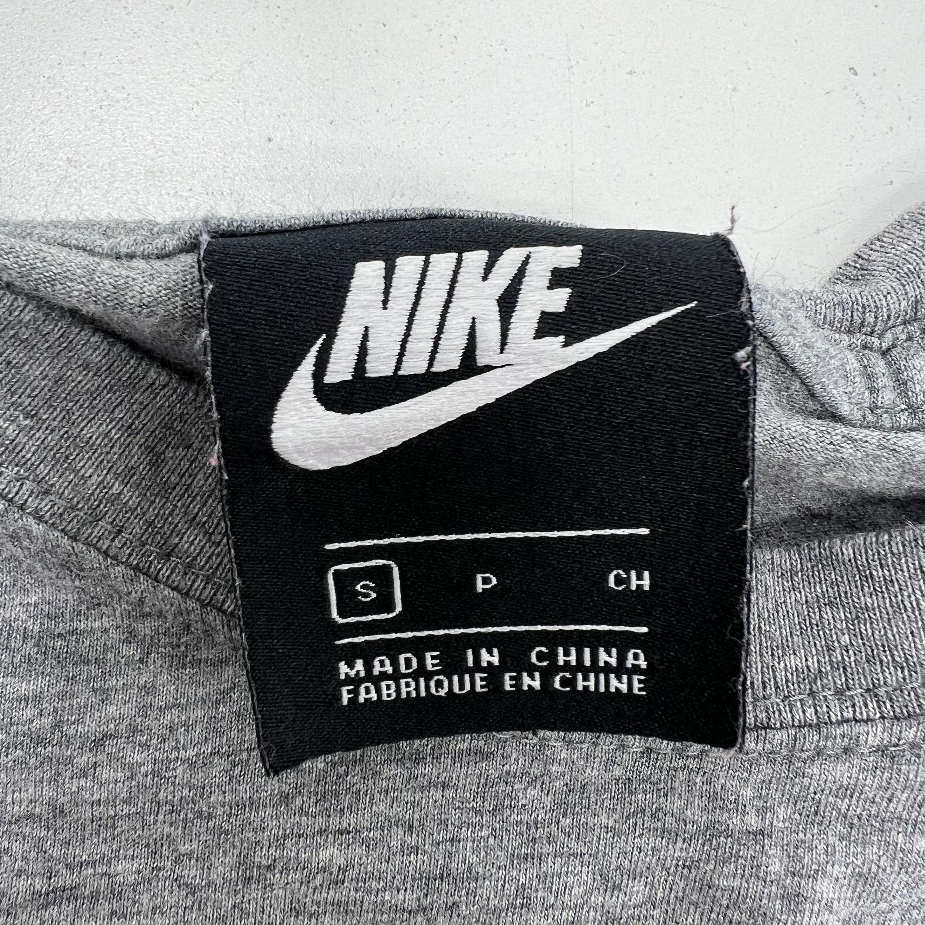 Nike Sportswear History Patchwork Long Sleeve T-Shirt Gray Men's Size S