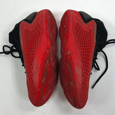 Adidas Exhibit A Victory Crimson Red Black Basketball Shoes Youth Size 5