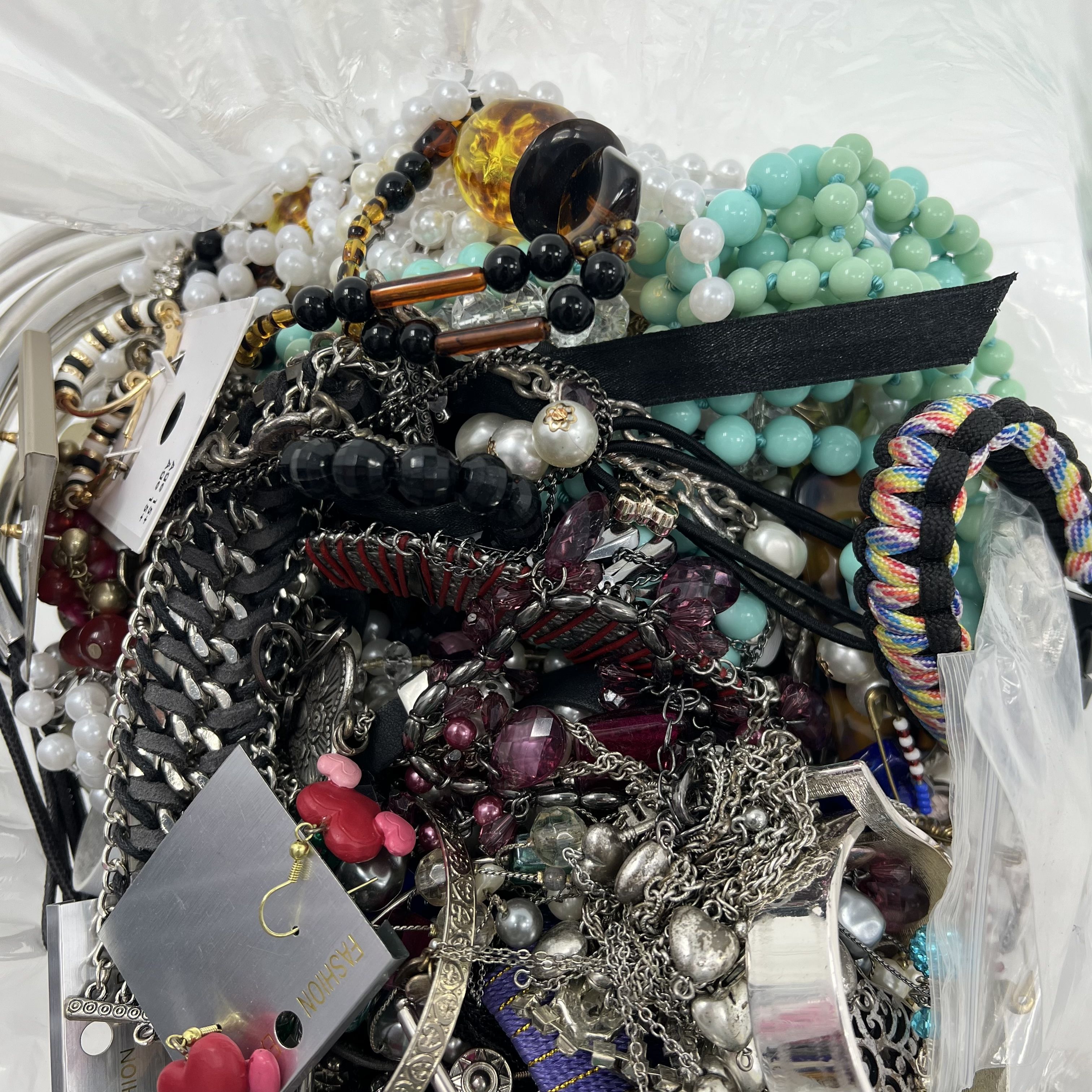 5LB Wearable Costume Jewelry Grab Bag Mixed Items
