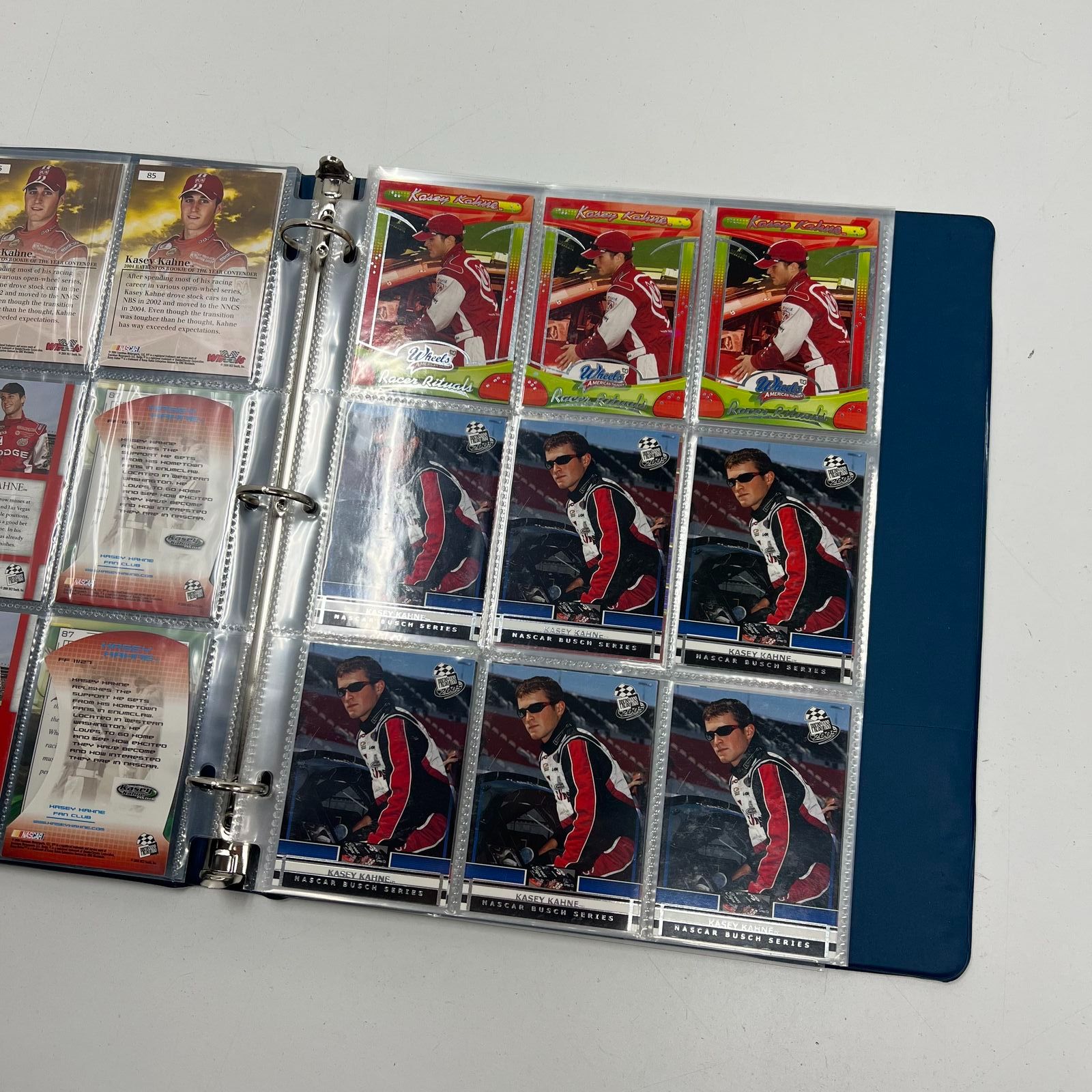 Kasey Kahne NASCAR Trading Card Lot Binder Press Pass 2004 Wheels Rookie Cards