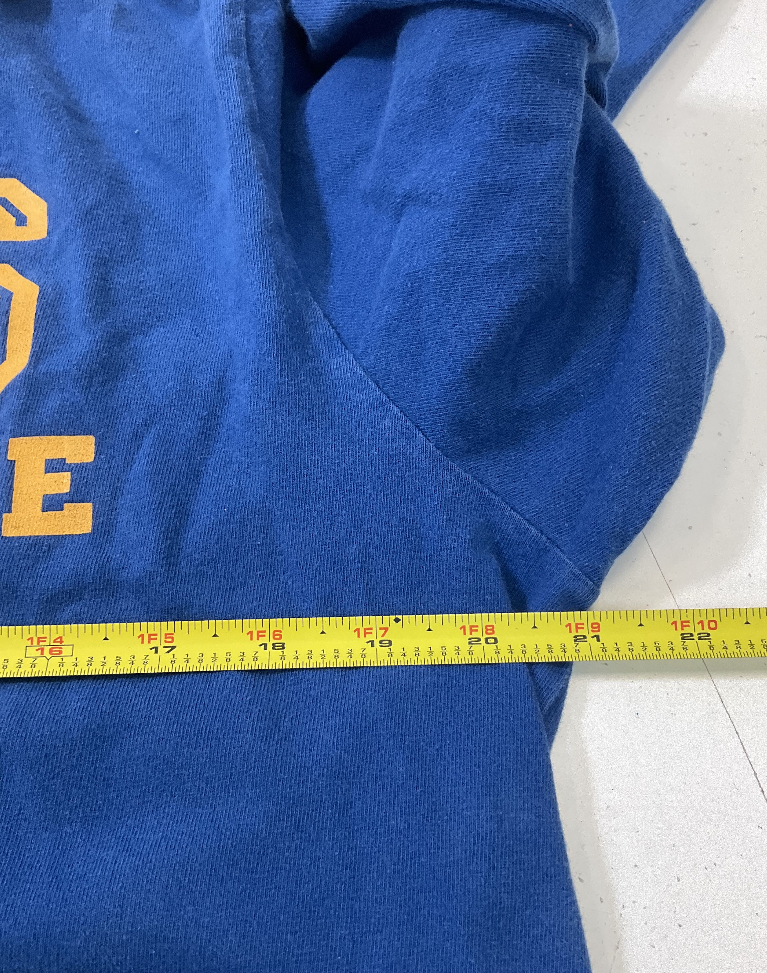 Abercrombie & Fitch Blue Long Sleeve Johnny Collar Jersey Shirt Men's L Vintage