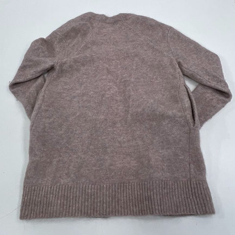 Acne Studios Raya Sh Mohair Dusty Pink Open Front Cardigan Sweater Womens M