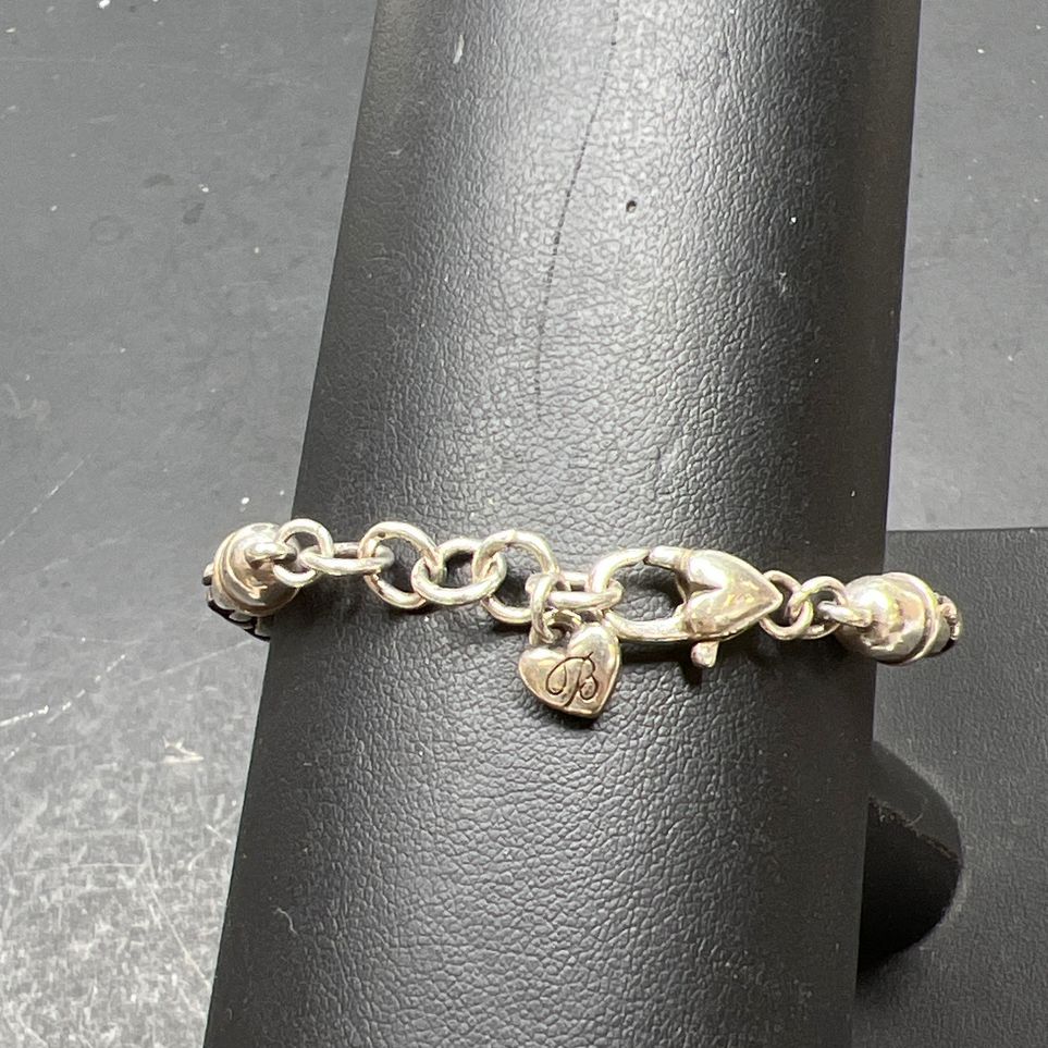 Brighton Silver Plate Love Chain Bracelet 21g