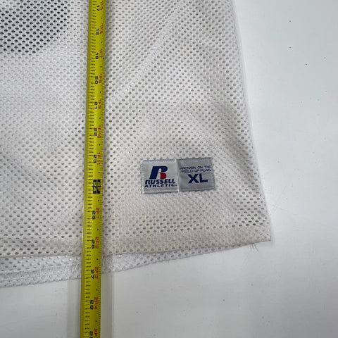 Russell Athletic White Mesh Football Practice Jersey #55 Men's Size XL