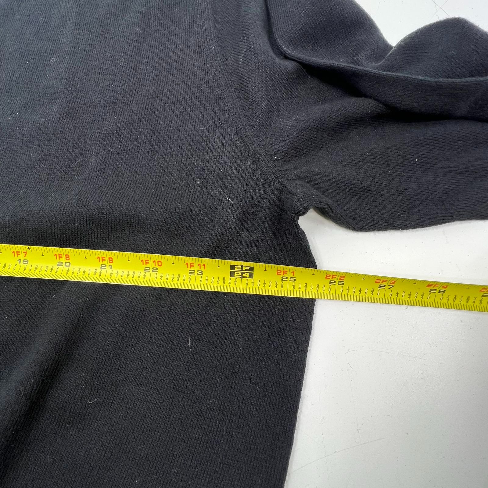 Rochester DXL NWT Black Cotton Cashmere V-Neck Pullover Sweater Men's 1XL
