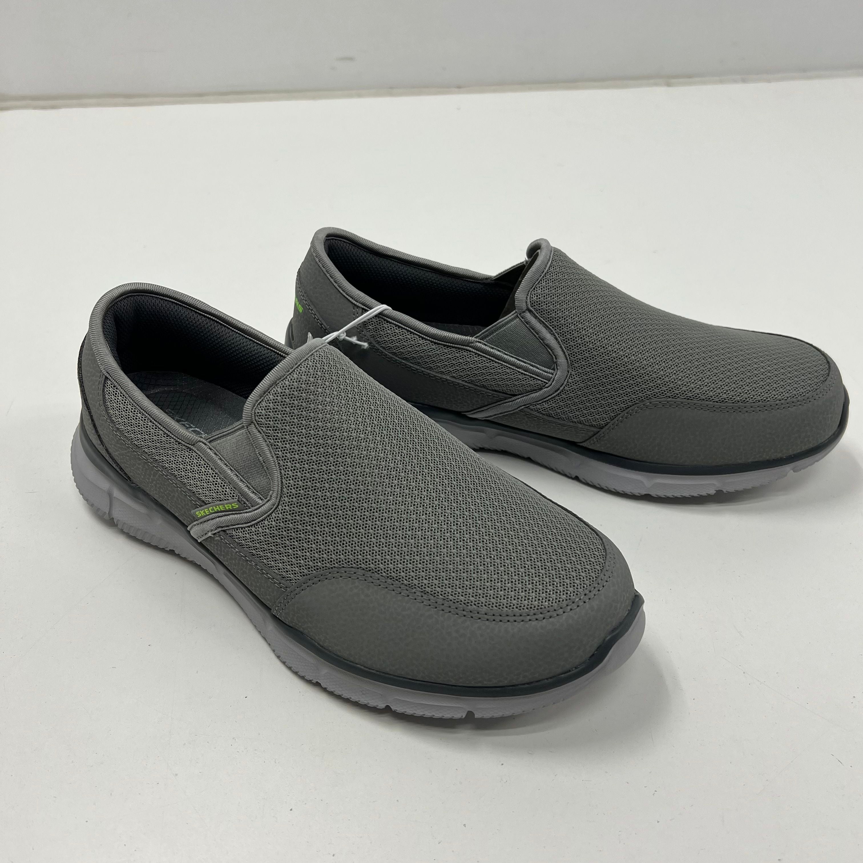 SKECHERS Equalizer Grey Slip-On Casual Shoe Men 10.5 NWT