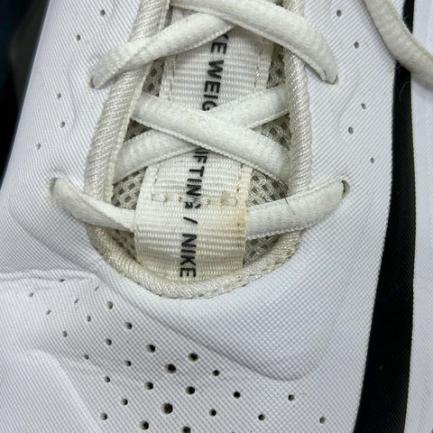 Nike Savaleos White Black Weightlifting Training Shoes Size 10