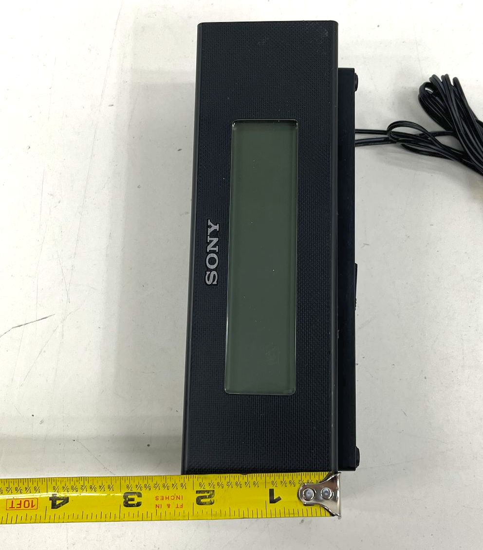 Sony ICF-C717PJ Digital Alarm Clock Radio Nature Sounds Audio In Black