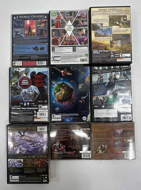 Elder Scrolls Morrowind LotR Battle for Middle Earth Age of Empires PC Game Lot