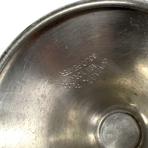 Vintage Pewter 12 Piece Lot Goblets Creamer Sugar Gravy Boat Compote Basket