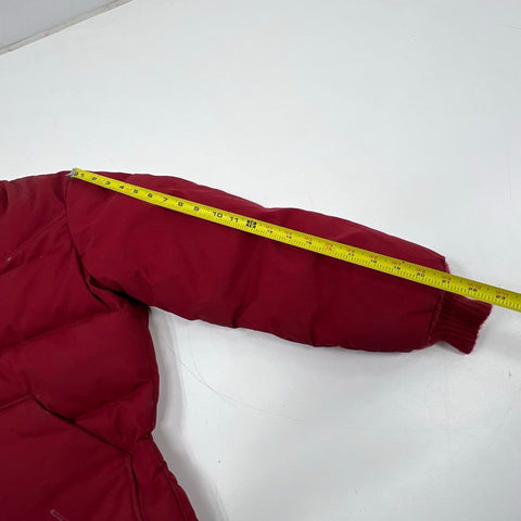 Vintage 80s Walls Burgundy Blizzard-Pruf Down Puffer Jacket Coat Men's 36 S
