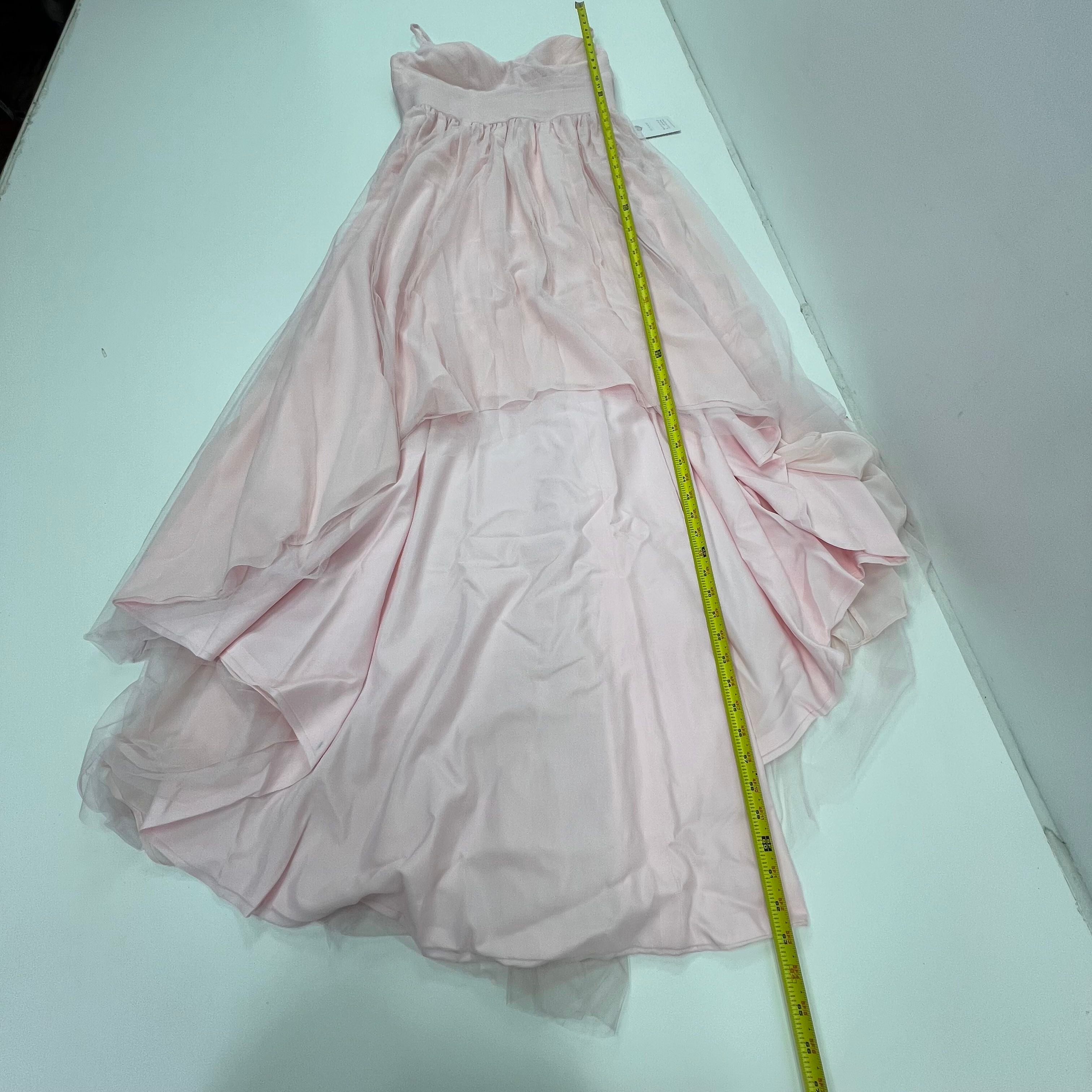 NWT JJ's House Tulle Blushing Pink A-Line Hi-Low Dress - Size 14
