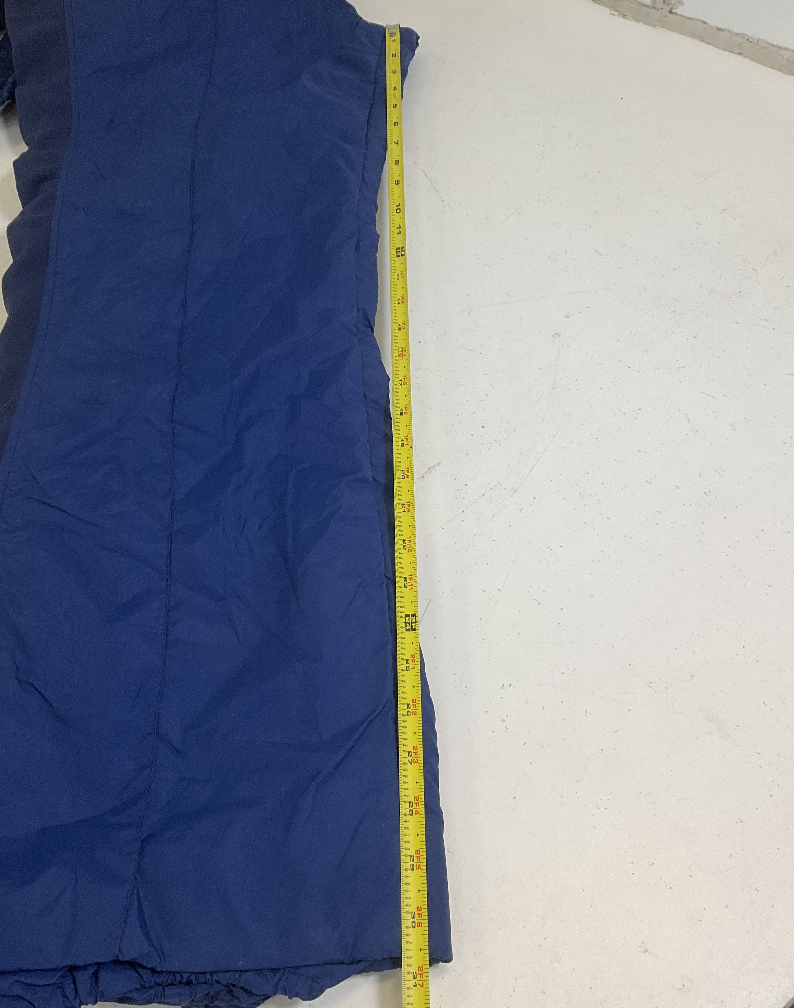 Vintage Sportcaster Mens XL Blue High Rise Snow Pants Ski Bib Made in USA