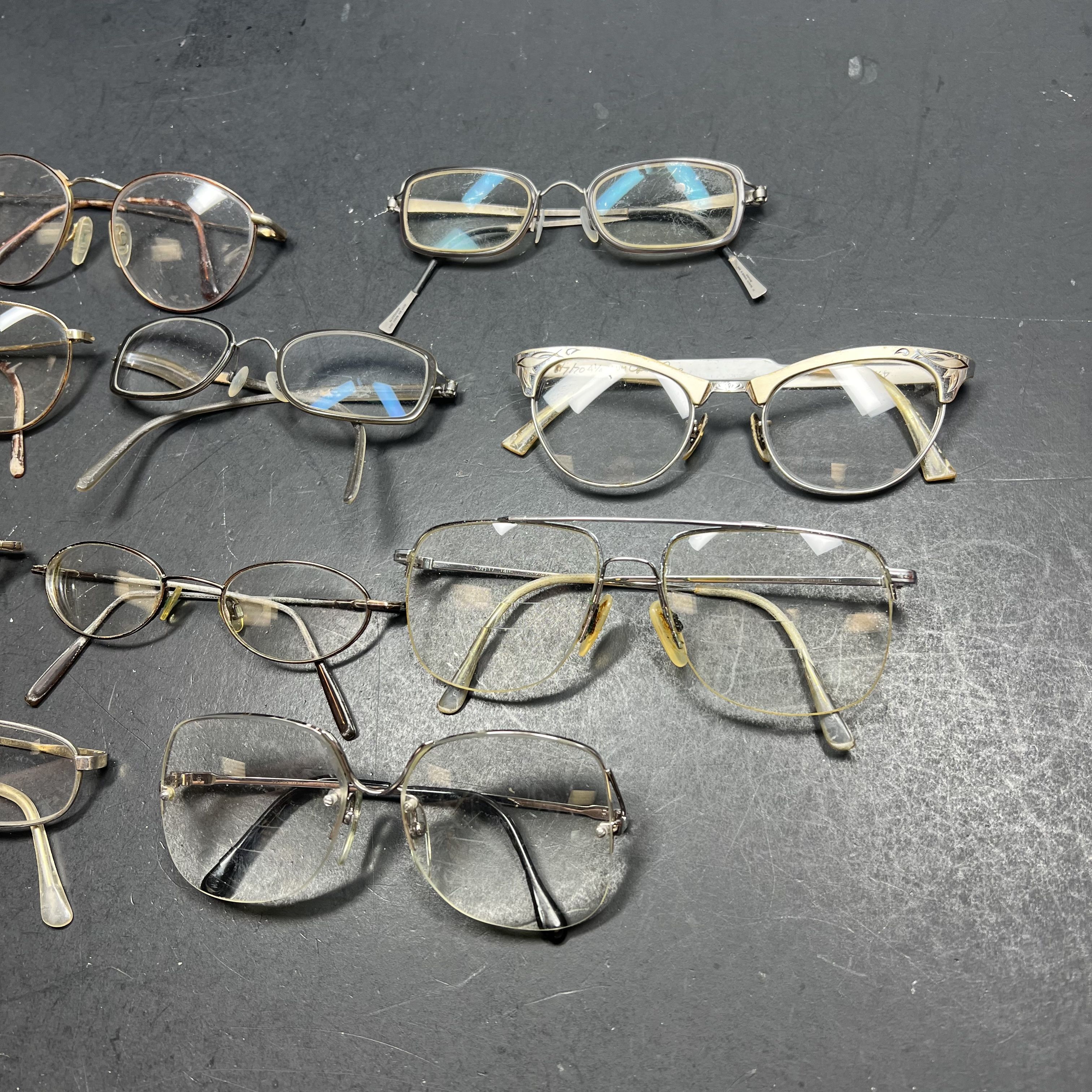 Lot Of Vintage Eyeglasses Wired Metal *New Lenses Needed