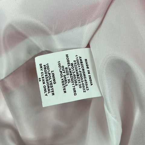NWT Women's Allen Solly Salmon Pink Blazer Suit Jacket with Pin - Size XL