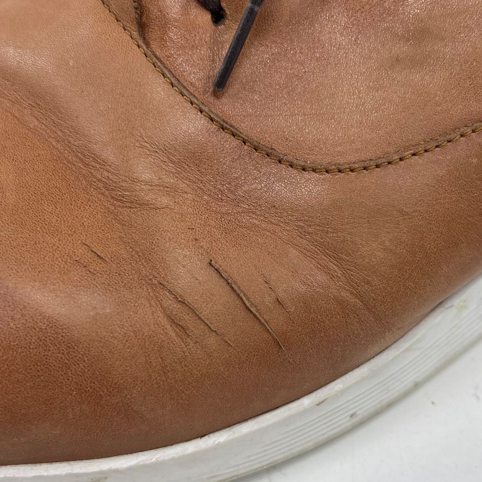 Men's Wolf & Shepherd Tan Brown Genuine Leather Loafer Dress Shoes Size 13M