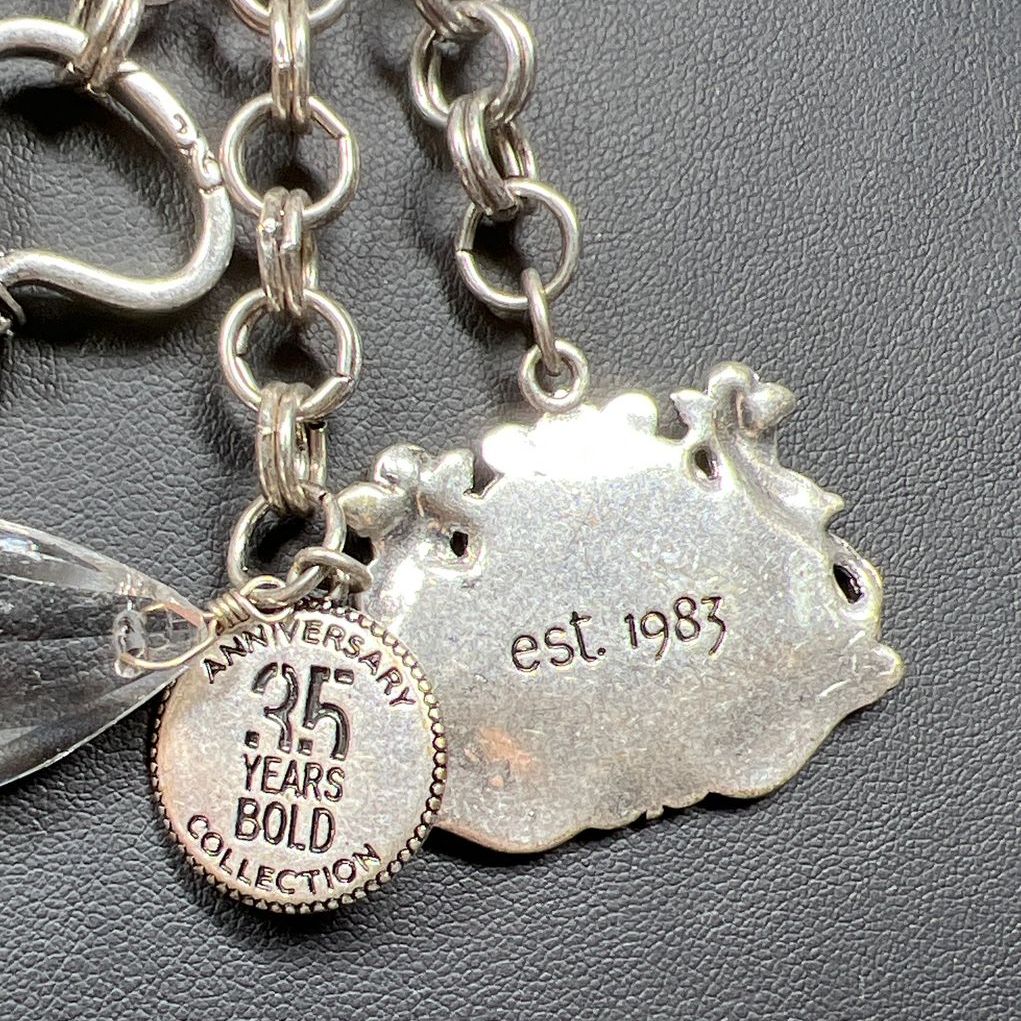 Chico's 35th Years Bold Anniversary Collection Silver Tone Necklace