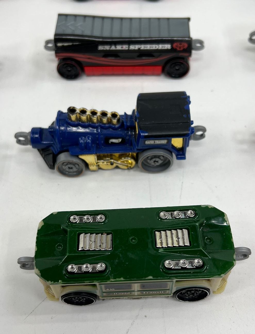 Collectible Mattel Hot Wheels Train Cars Lot C2010 -11 Mixed Styles & Colors