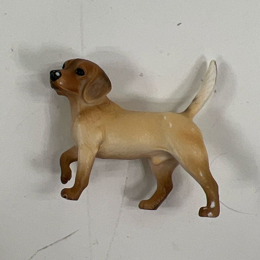 Collectible Breyer Miniature Plastic Brown Horses & Dog Toys Lot