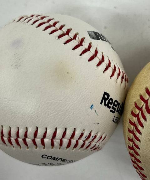 Autographed Baseball Lot (2) Rawlings Official AL Bobby Brown & Regent Balls