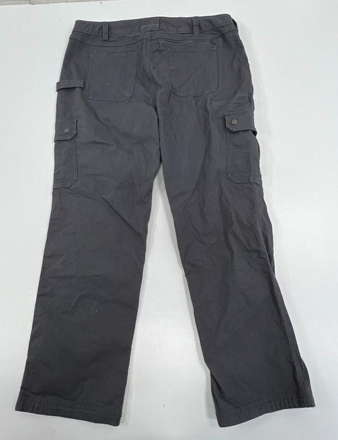 Lot 2 Duluth Trading Co Gray Black Curvesetter Cargo Work Pants Women's 16x31