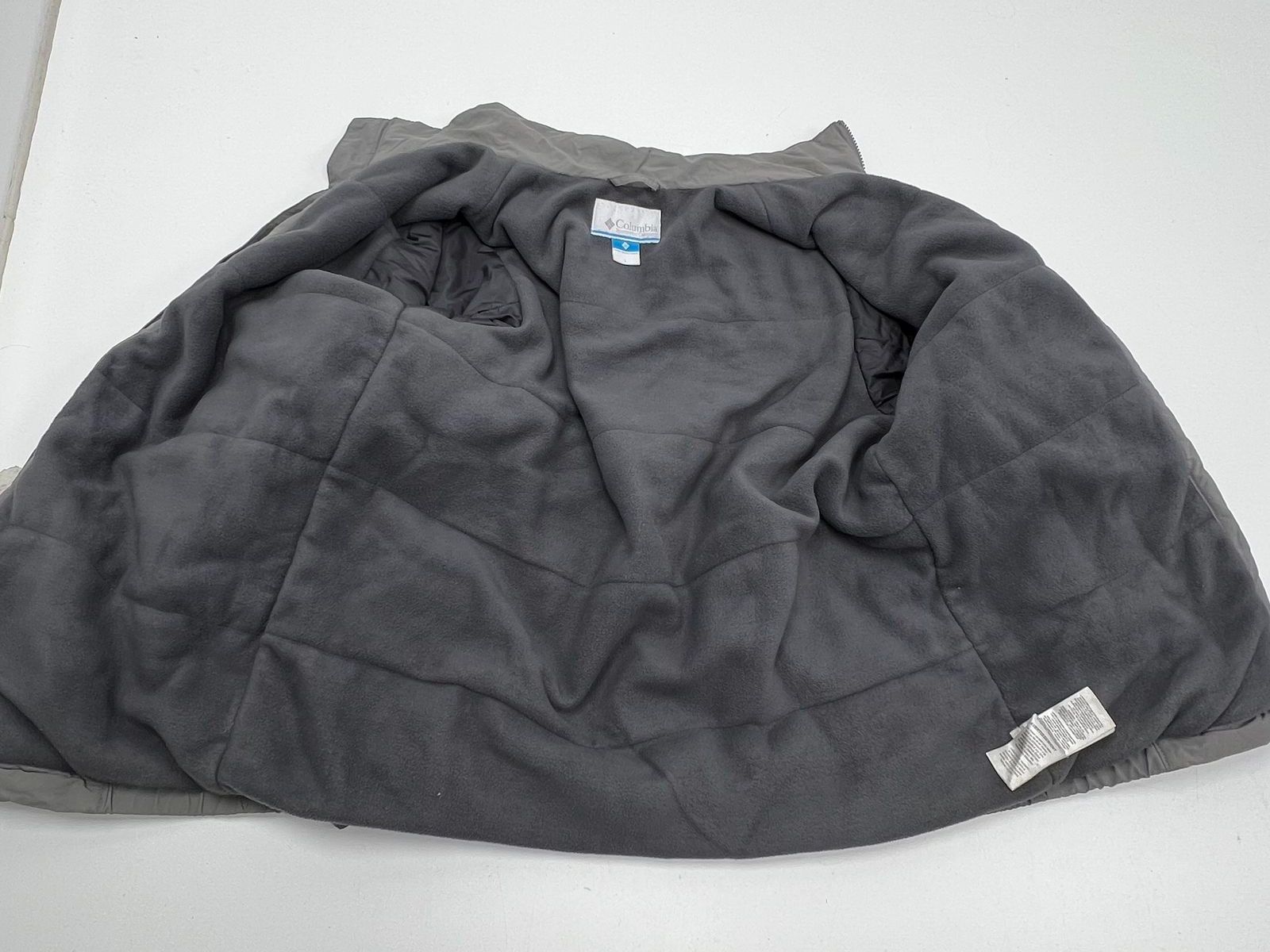 Columbia Mountainside Fleece Lined Full Zip Jacket Men's M Gray