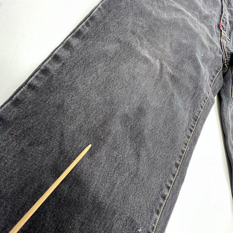 Vintage Y2K Marc Ecko Faded Black Rhino Carpenter Baggy Wide Leg Jeans Men's 36