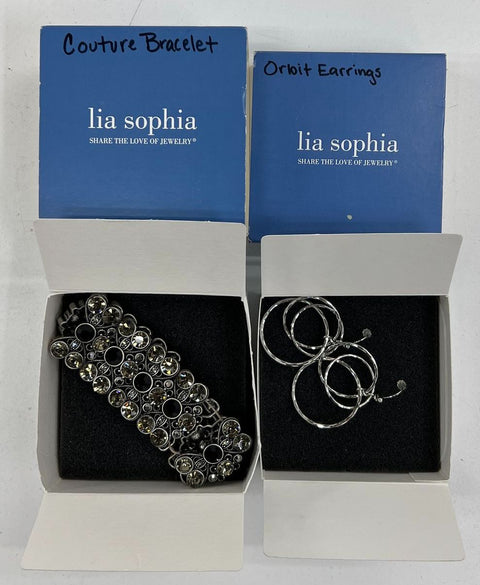 Vintage Lia Sophia & Mixed Costume Jewelry Lot Necklaces Bracelets Earrings