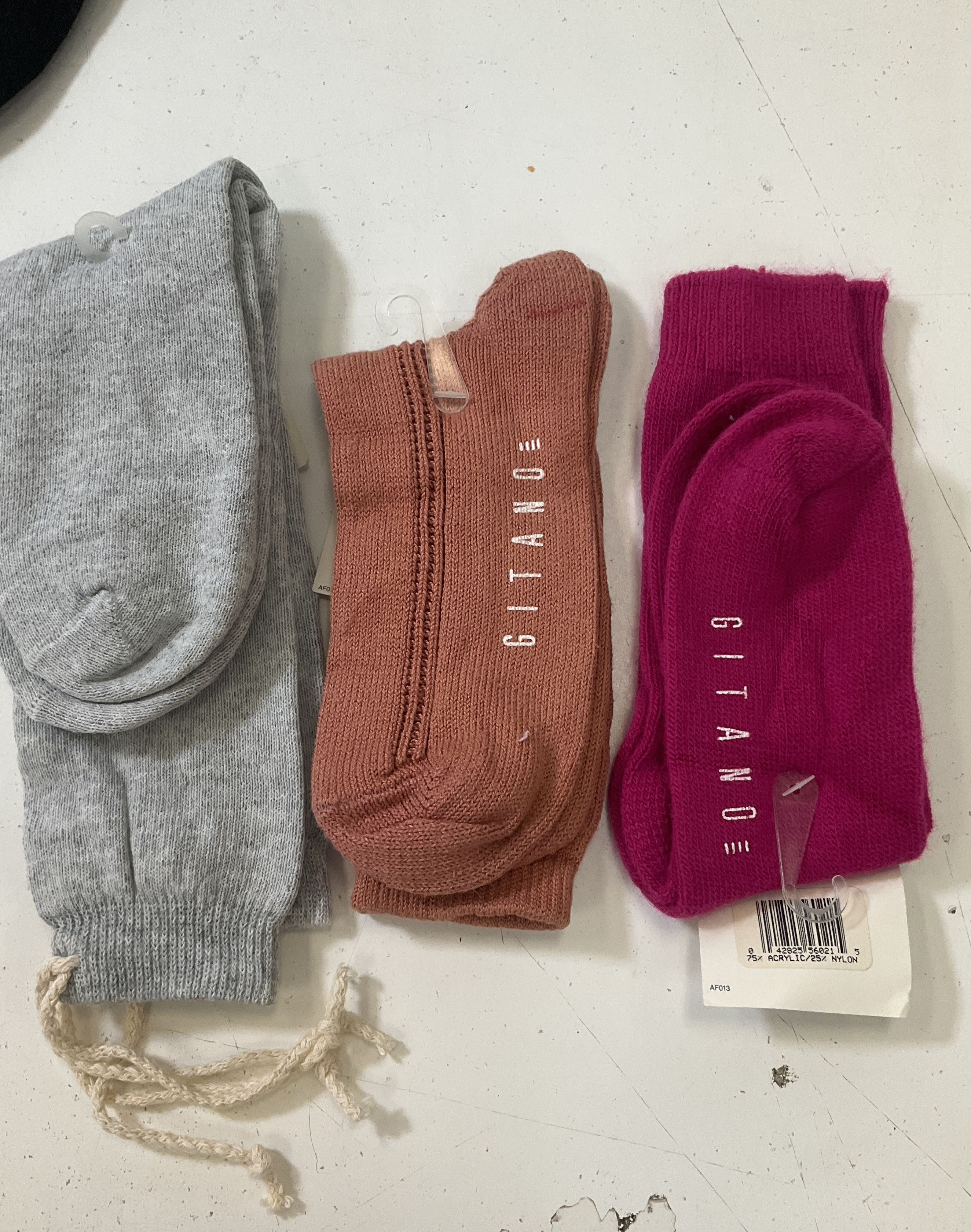 Lot of Vintage Women's Socks Sz 9-11 Gitano Others Sweater Aerobic Slouch NWT
