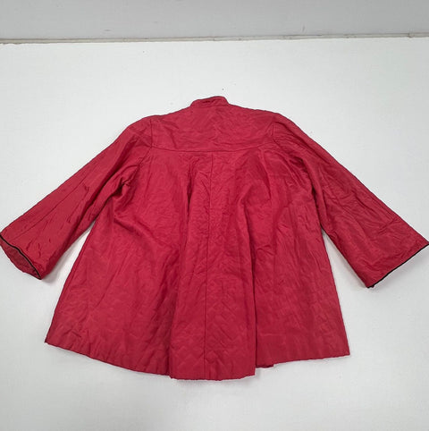 Vintage 50s Evelyn Peters Quilted Bed Jacket Frog Closure Asian Style Loungewear
