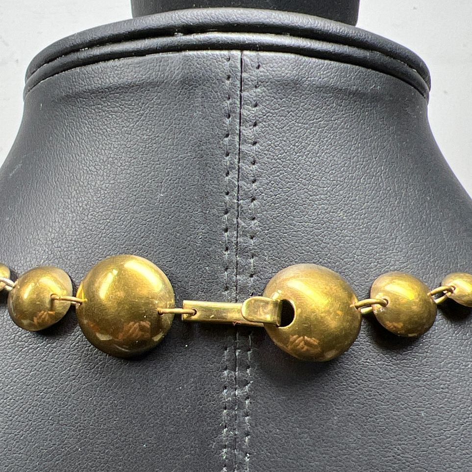Brass Dangling Pendant Charms Necklace