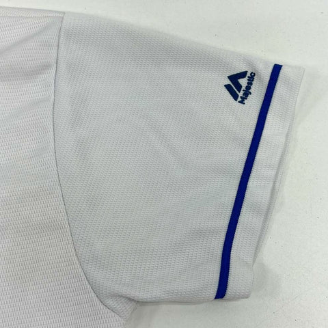 Majestic KC Royals White Blue Cool Base MLB Baseball Jersey Youth XL (18-20)