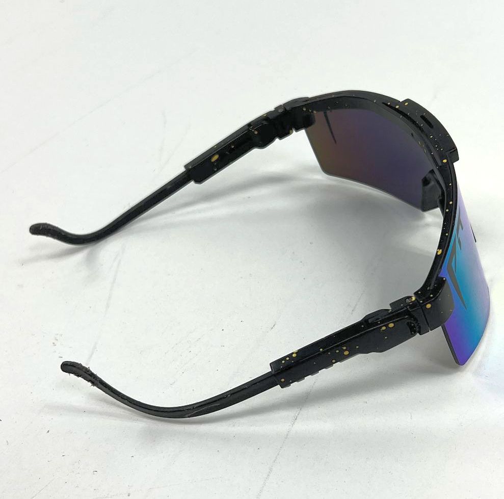 Men's Pit Viper Black Polarized "The Monster Bull" Double Wide Sunglasses *READ