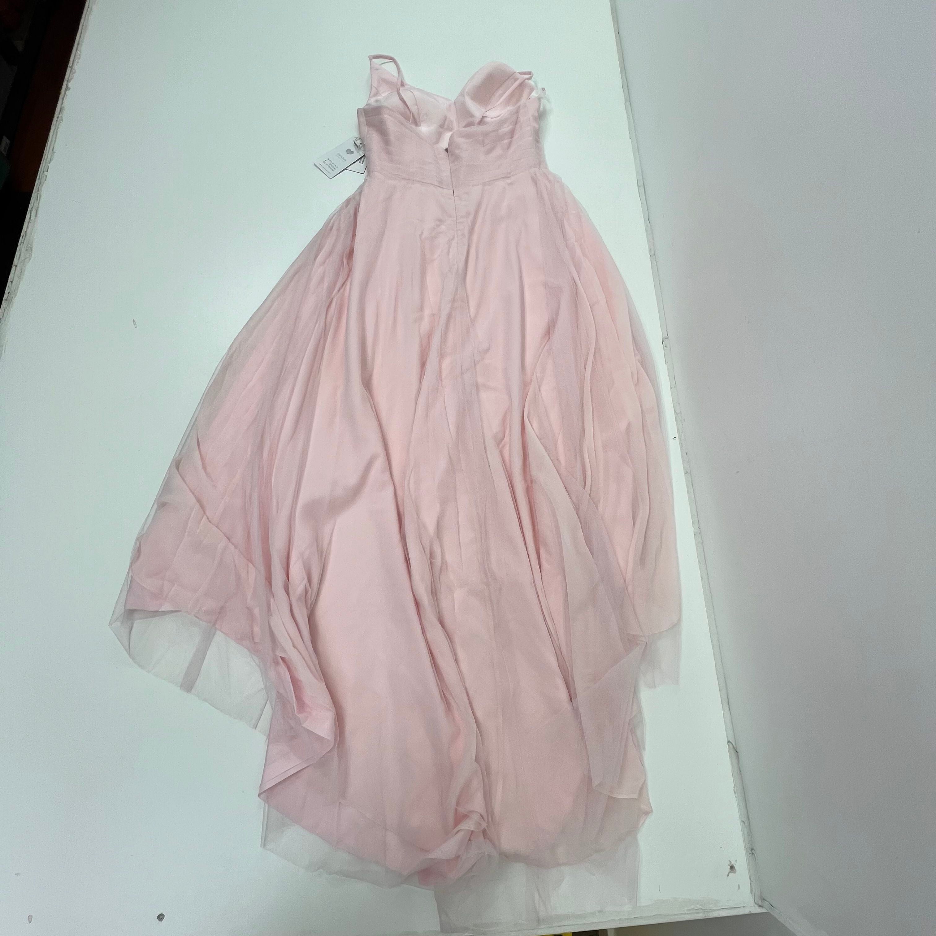 NWT JJ's House Tulle Blushing Pink A-Line Hi-Low Dress - Size 14