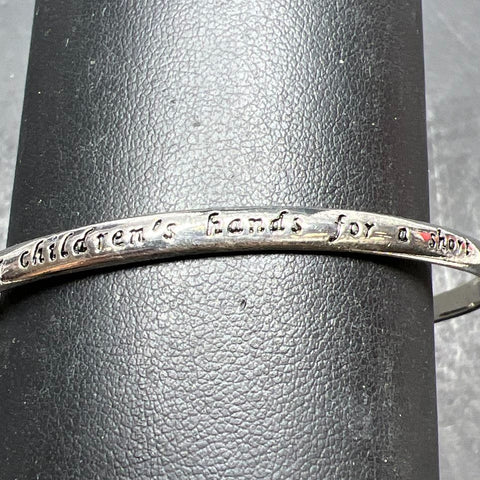 925 Sterling Silver "A Mother" Cuff Bracelet 10.45g
