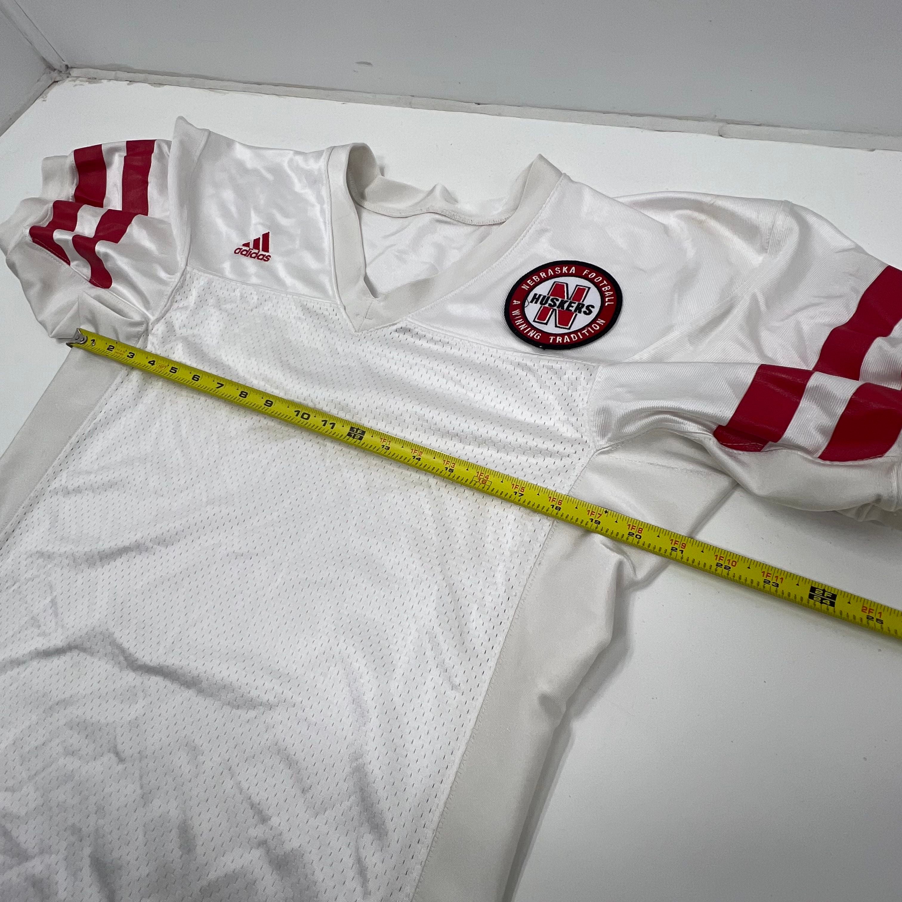 Adidas Nebraska Huskers Football Jersey Dress White Women's 44 Medium?