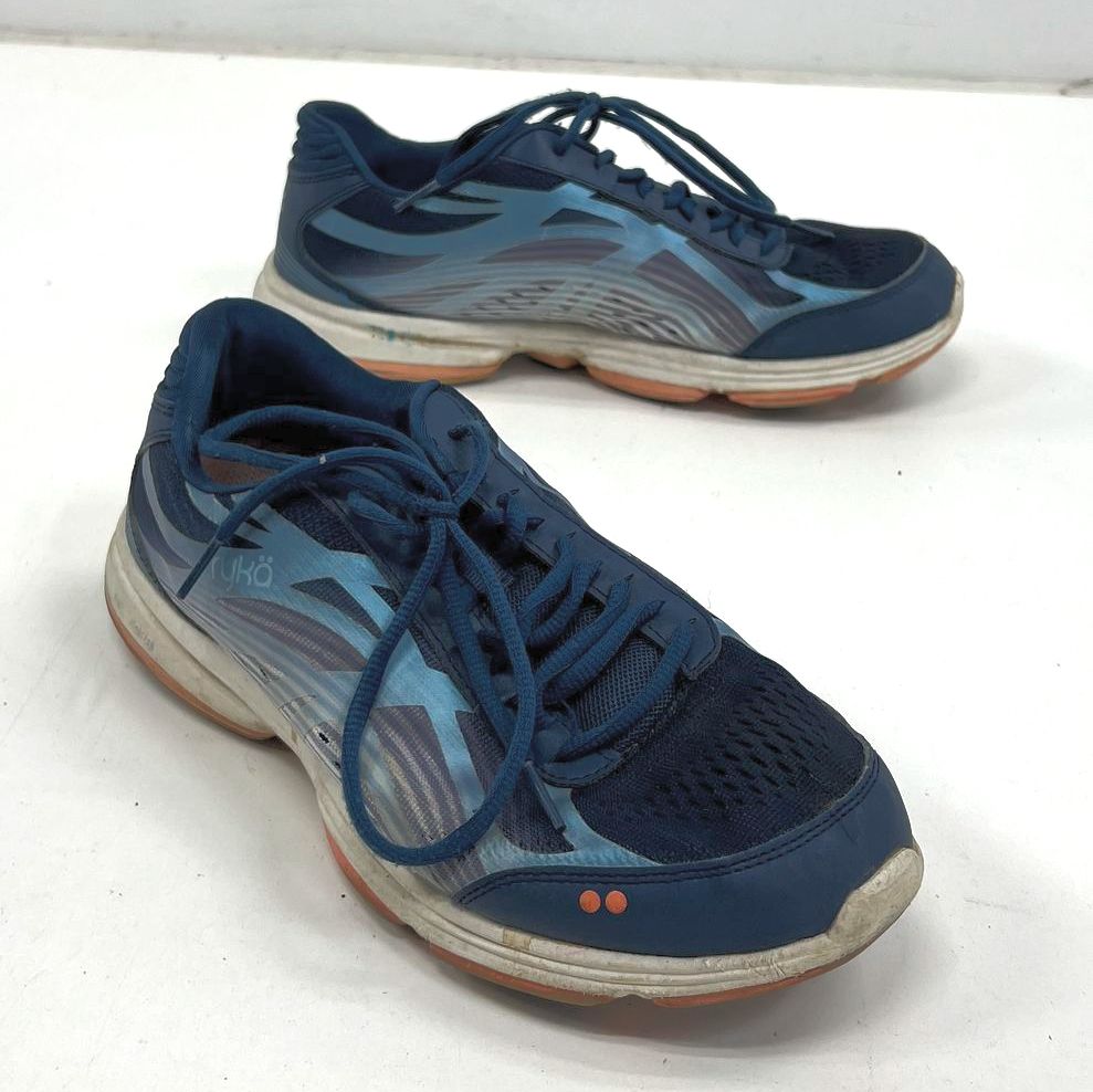 Ryka Devotion Plus 3 Blue Pink Walking Shoes Women's Size 10