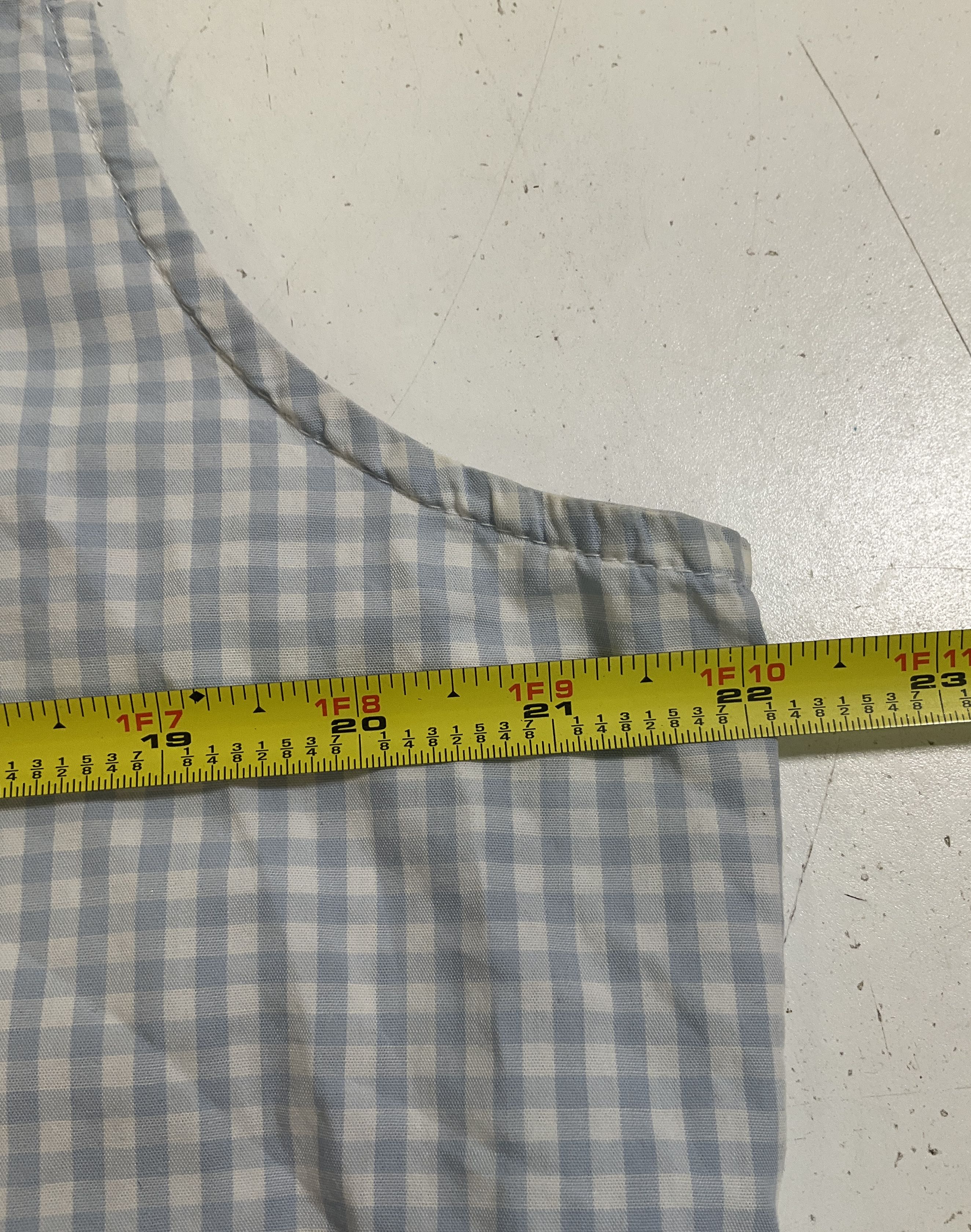 Vintage 90s Levi's Dry Goods Women's Gingham Sleeveless Button Up Shirt XL