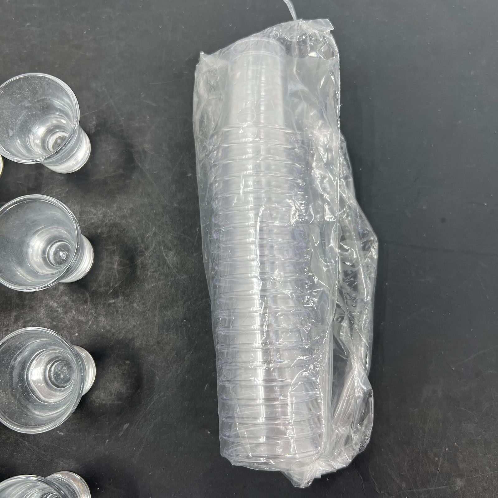 Communion Glasses Lot of 36 Glass and 20 Plastic