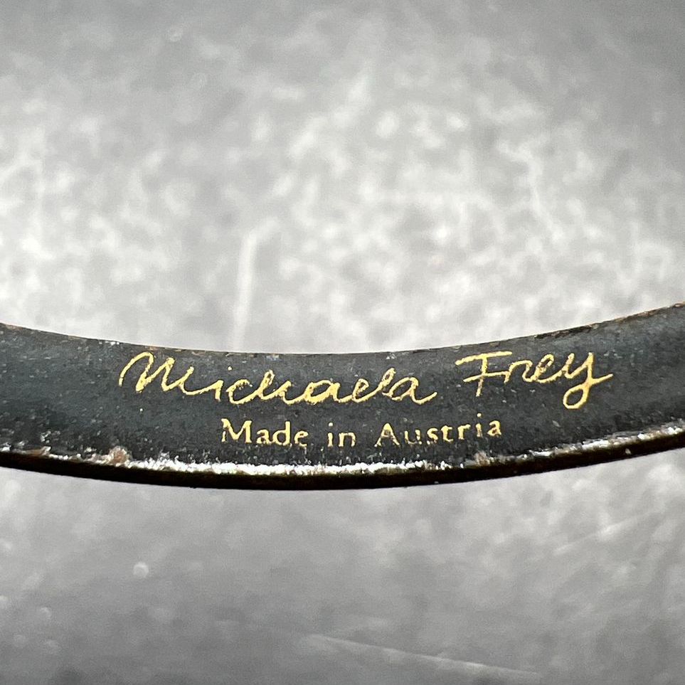 Michaela Frey Enamel Floral Bangle Bracelet