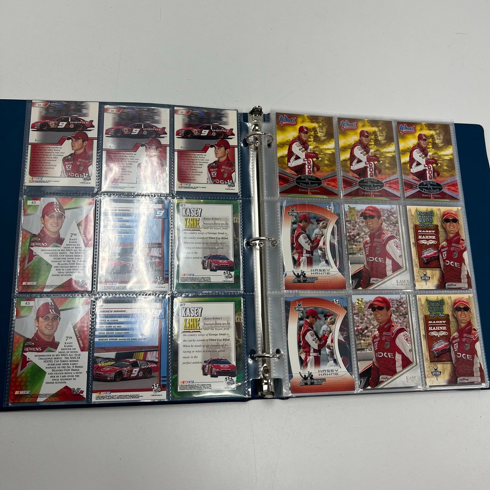 Kasey Kahne NASCAR Trading Card Lot Binder Press Pass 2004 Wheels Rookie Cards