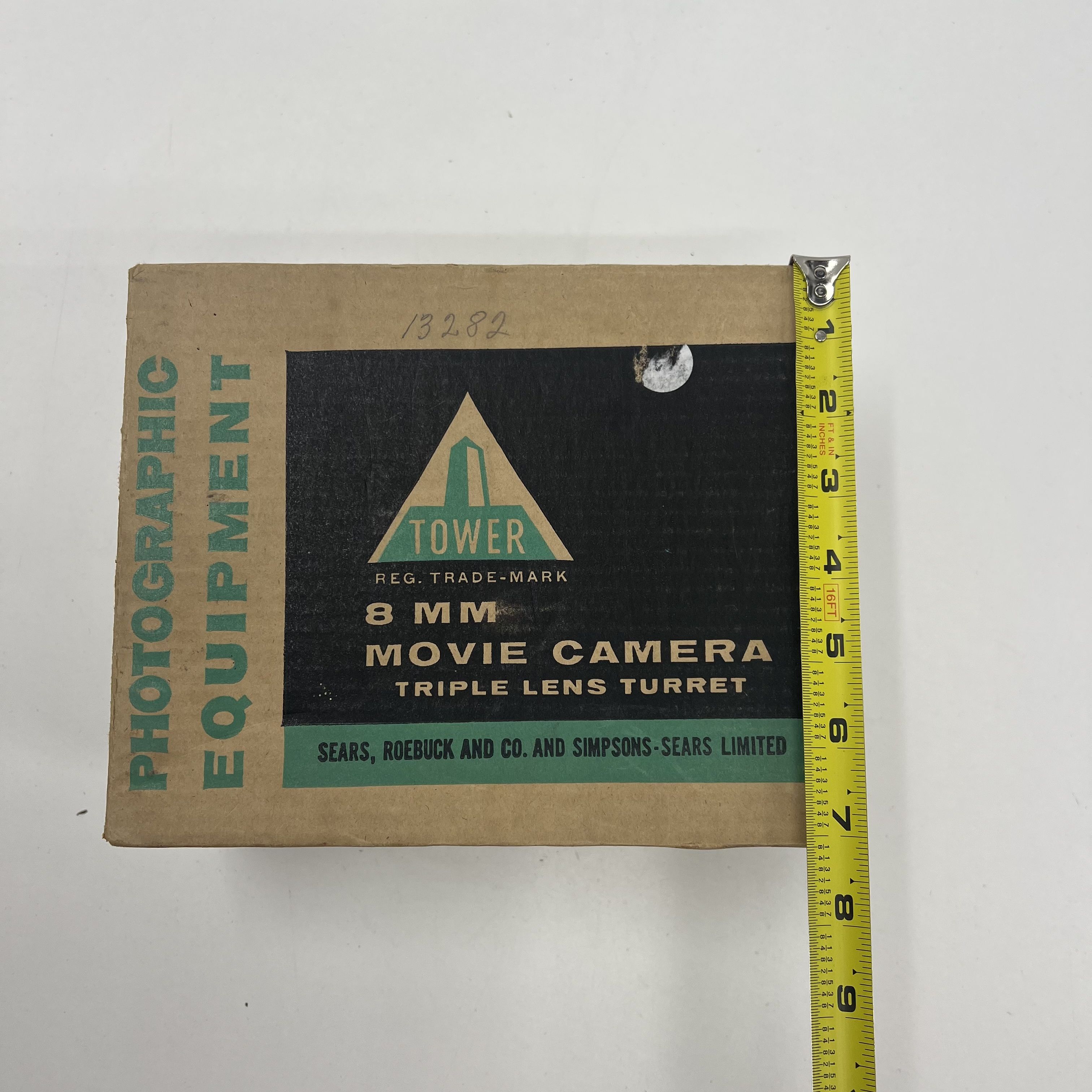 Tower 8MM Movie Camera Triple Lens Turret IOB Winds and Reel Moves Not Tested