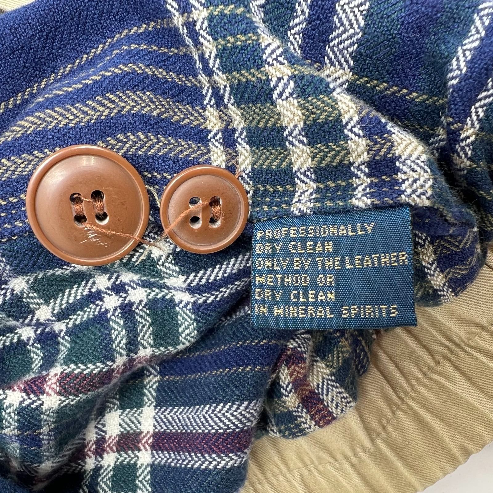 Vintage 90s Chaps Ralph Lauren Tan Leather Collar Bomber Jacket Men's XL