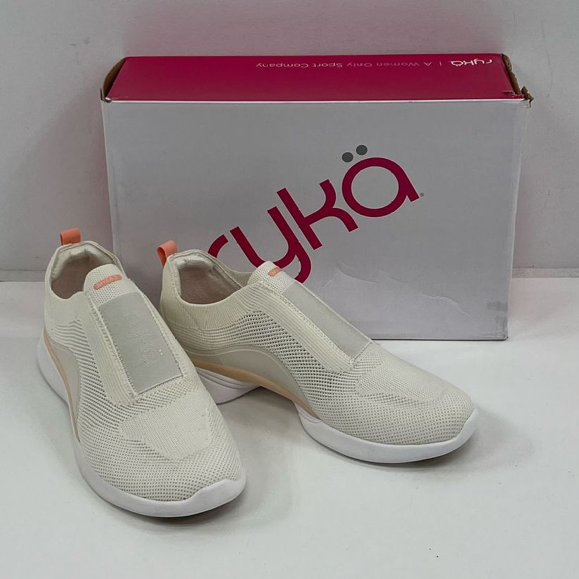 NIB Rykä Myla 2 Ivory Beige Mesh Sneaker Casual Style Shoes Women's Size 9.5
