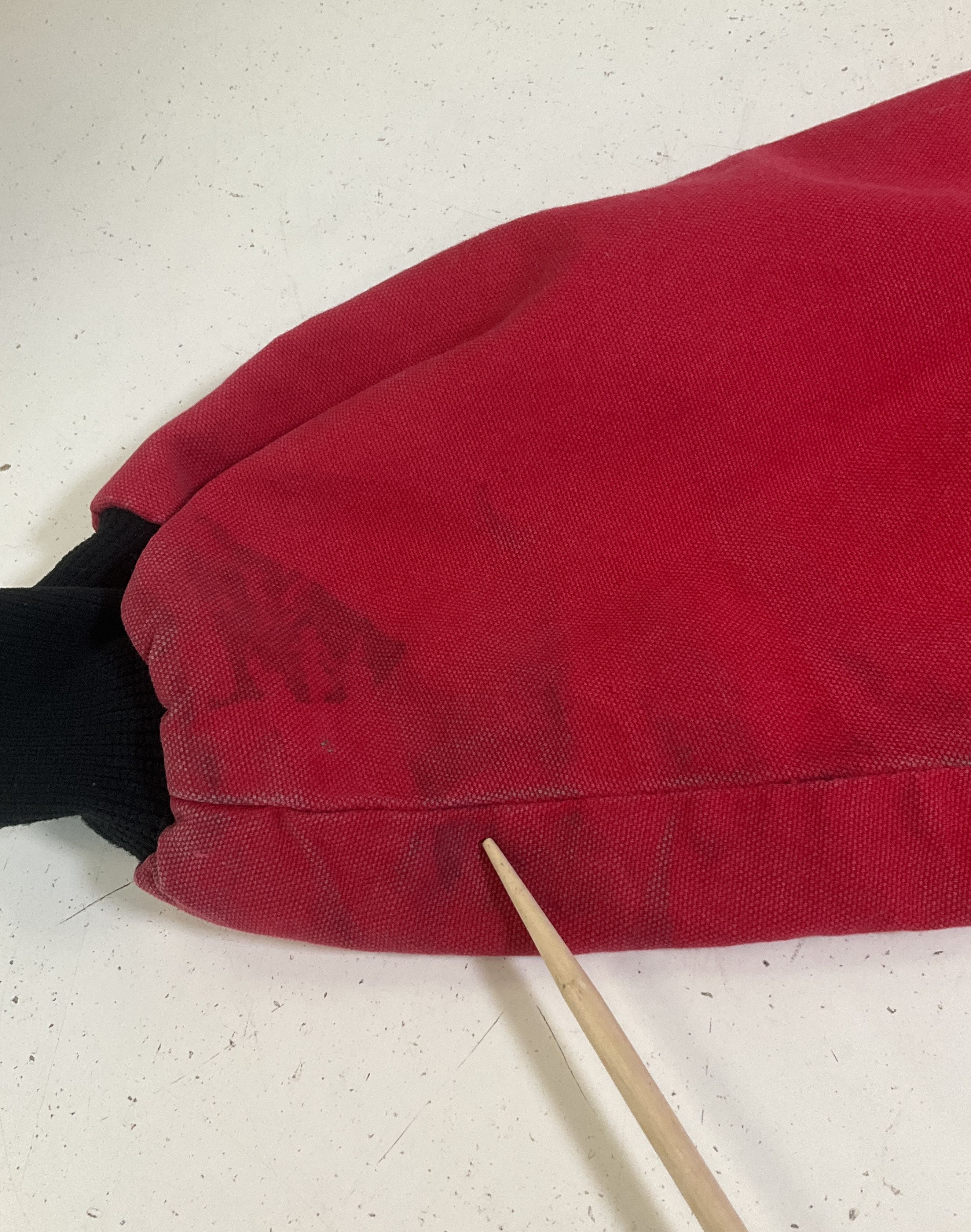 Vintage 80s Pella Red Hooded Thermal Lined Work Jacket Men's XL USA Made