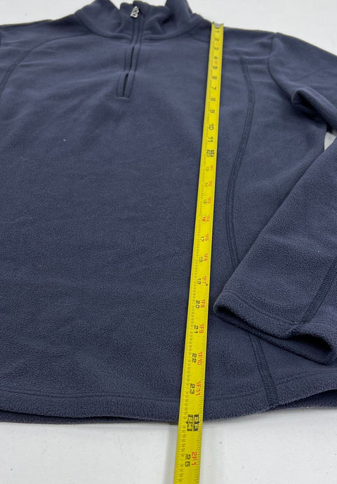 Bogner Navy Fleece 1/4 Zip Mock Neck Pullover Women's Size M