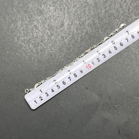 Sterling Silver Stars and Moons Link Bracelet 4.1g