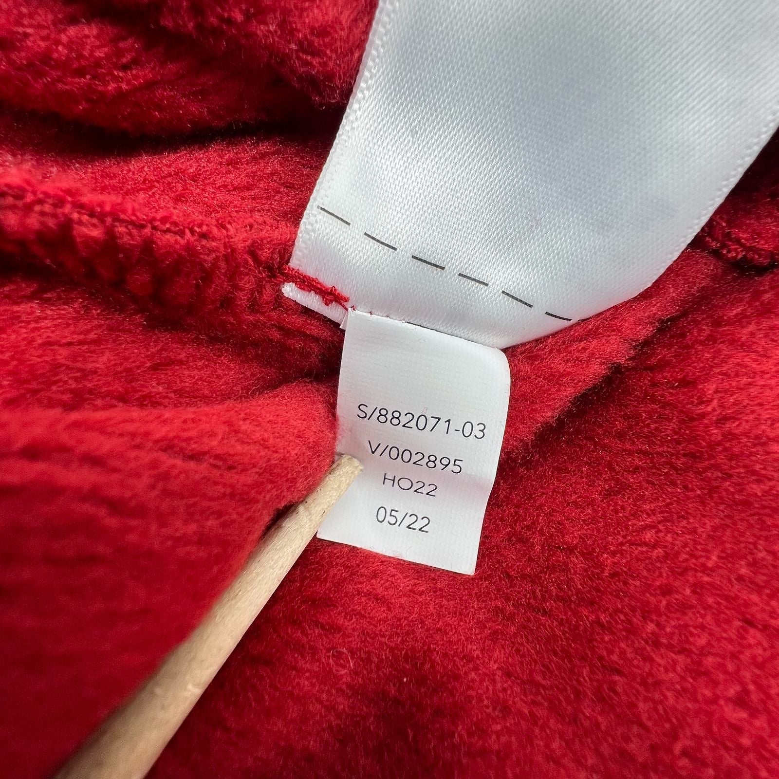 Athleta Red Cozy Karma Mock Neck Fleece Lined Dress Women's L NWT